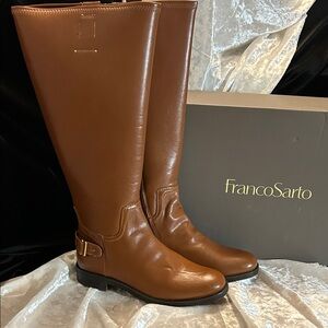 NWT FRANCO SARTO COGNAC BOOT 7.5